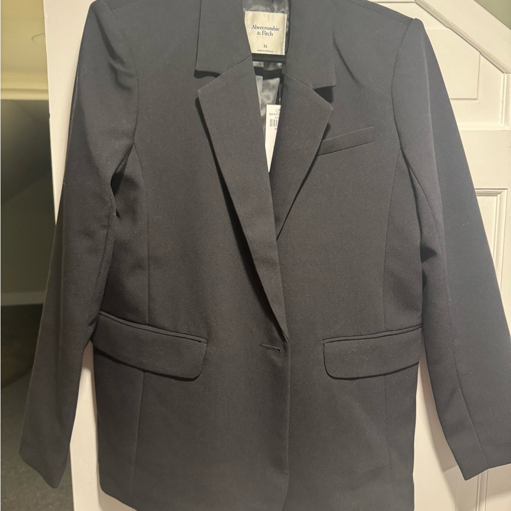 Abercrombie & Fitch Black Blazer Classic Tailored Jacket